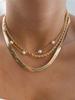 New Gold-plate Crystal Stars Pendant Necklaces For Women Necklace Multilevel Female Boho Vintage Jewelry Wedding Gift