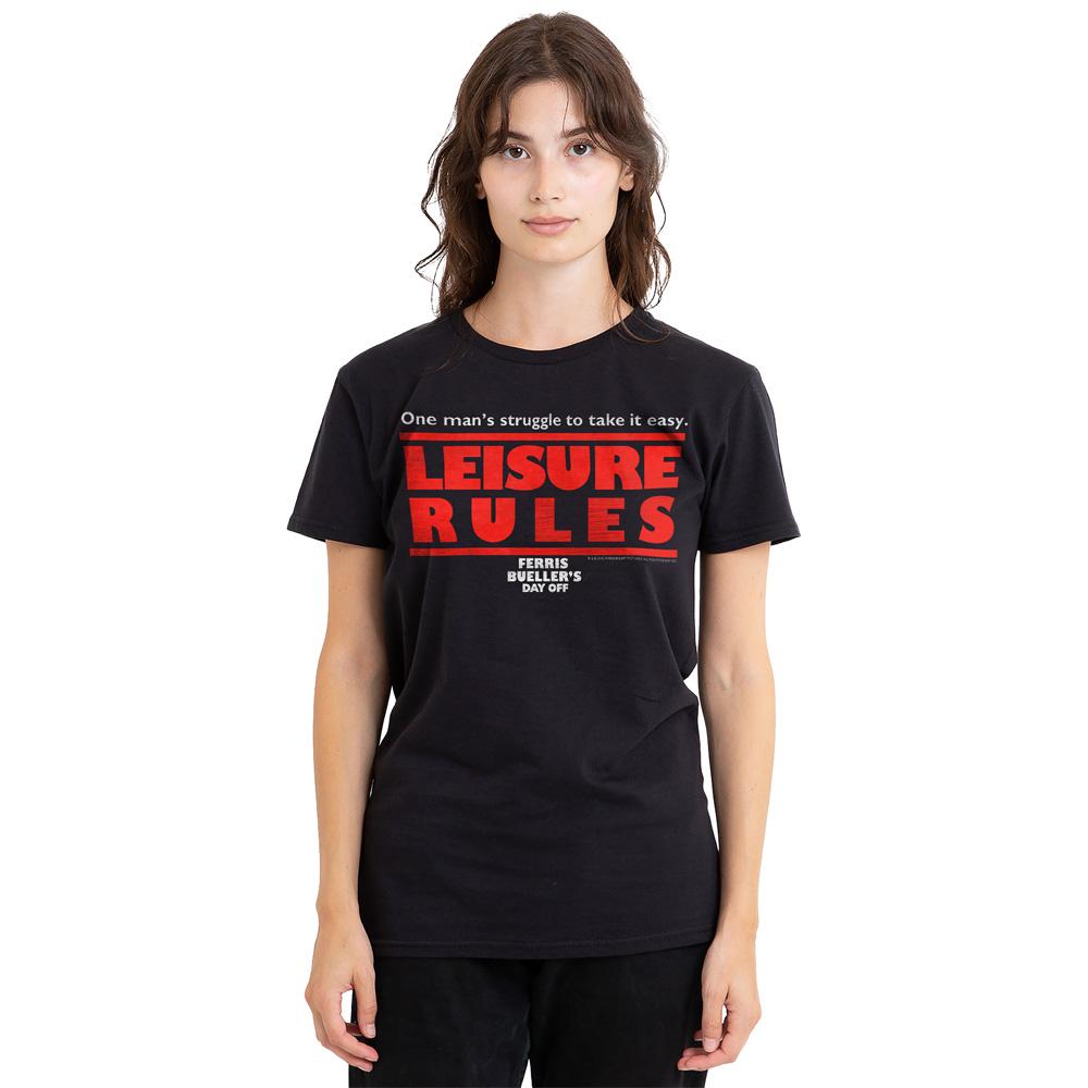 Ferris Bueller´s Day Off Unisex Adult Leisure Rules T-Shirt