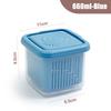 Double-layer Refrigerator Storage Box Ginger Scallion Onion Containers Sealed Fruits Vegetables Drain Crisper Kitchen Supplies