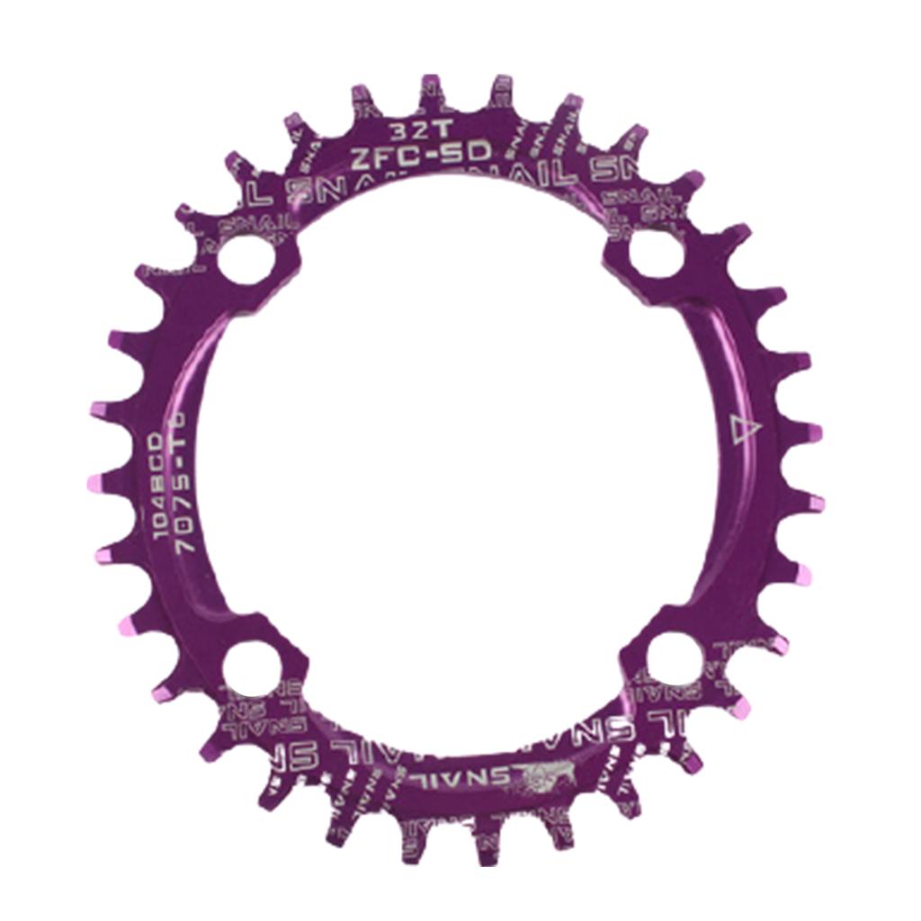 For Bicycle Bike Round/Oval 104BCD 32T 34T 36T 38T Narrow Wide Single Chainring