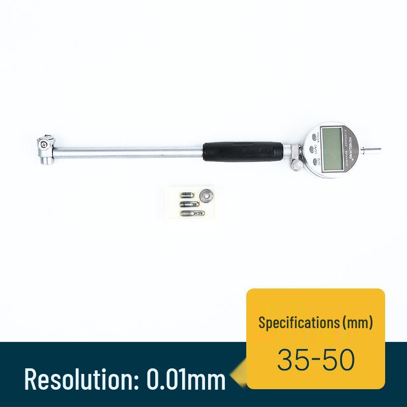 Digital Inner Diameter Micrometer: 18-160mm Cylinder Gauge Dial Indicator