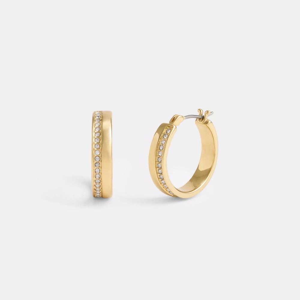 

Серьги-кольца Coach Pav золотистый