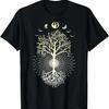 Men's Tops Tshirt Phases of the Moon Tree T-Shirt