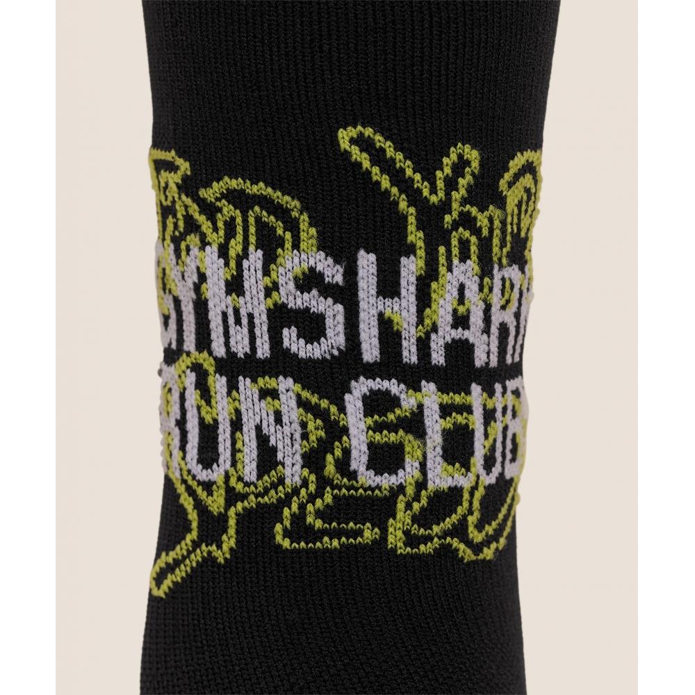 Gymshark Graphic Single Pack Crew Running Sock Black I1c7h Bb2j