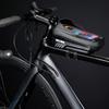 WILD MAN Quick Release Touchscreen Bike Frame Top Tube Bike Phone Front Frame Ideal for and MTB Cycling Bag, Bag, Mountain, Road, (E12X, Black)