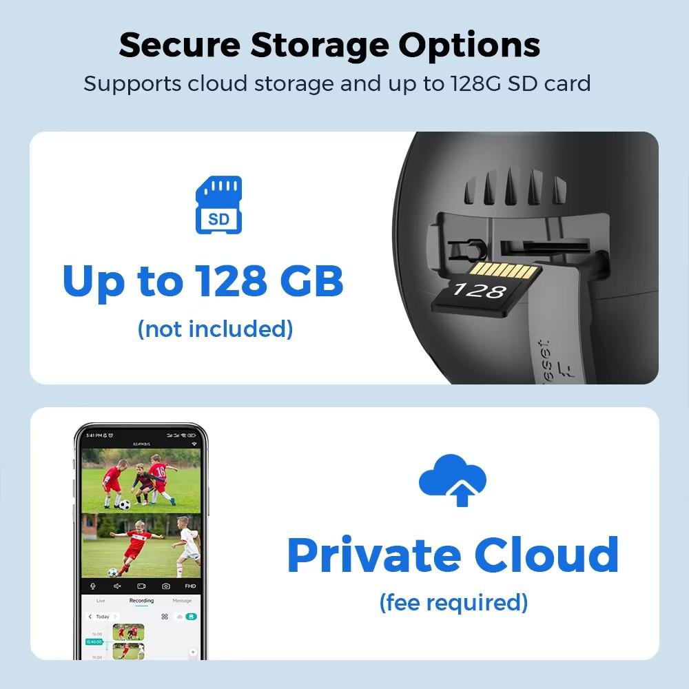 4K 8MP WiFi Surveillance Camera 4MP 4X Digital Zoom PTZ IP Dual Lens AI Human Detect Outdoor Security Camera ICSEE App