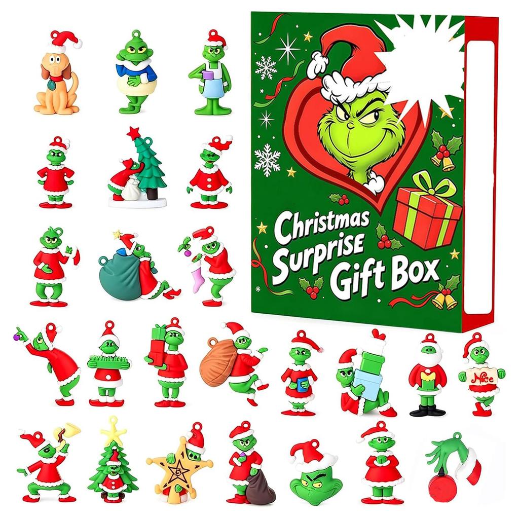 3D Christmas countdown calendar, featuring fun, collectible figurines—an ideal holiday gift for children, toddlers, teens, and girls.