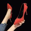 Ladies Pumps Sexy Stilito Super High Heel Women's Shoes Pointed Toe Young Casual Korean Style 39 Popular Chic Point Spring Shoe
