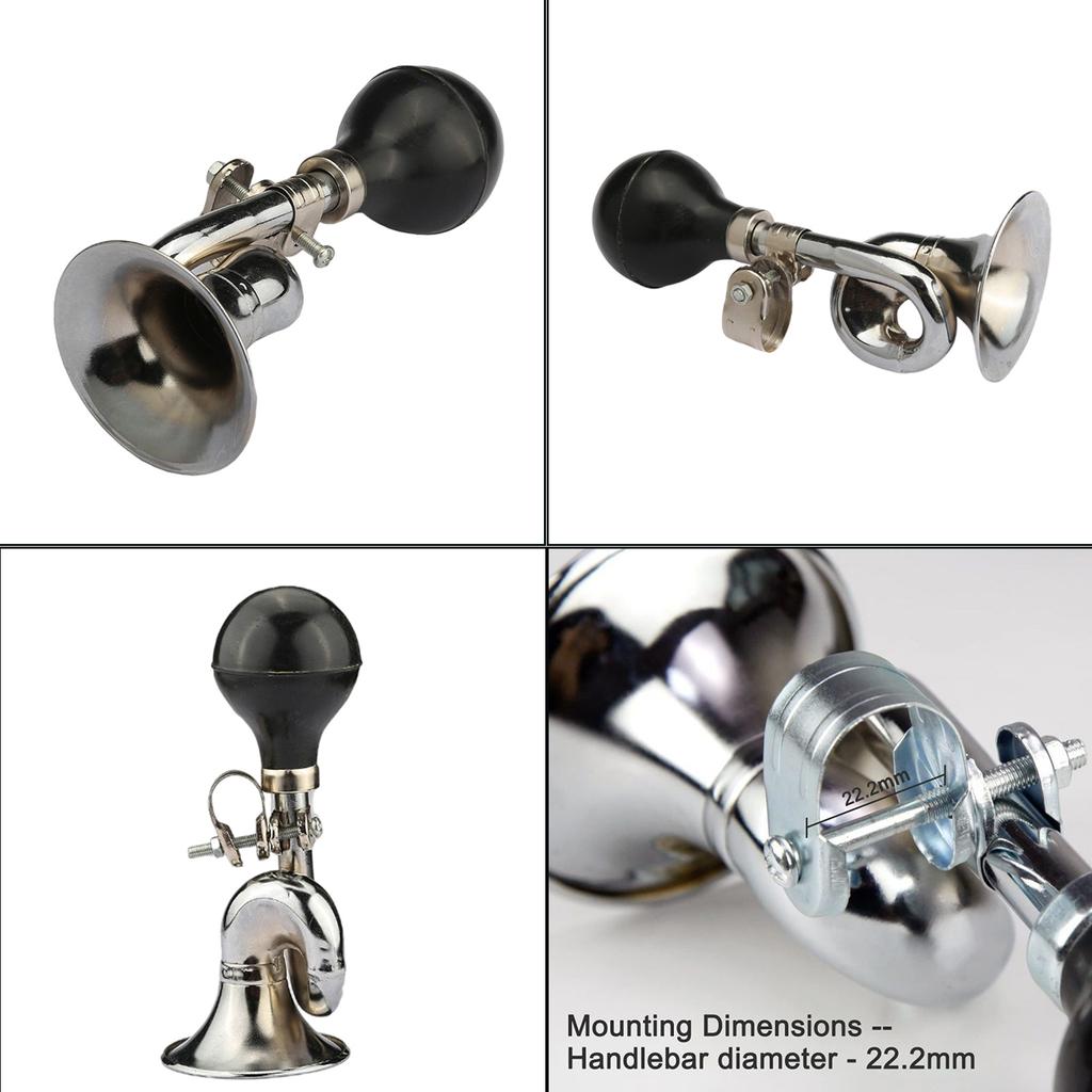 Classic Twist Loudspeaker Snail Horn Bugle Horn Retro Clown Horn for Mountain Bike Cycling Loud Air Horns Bicycle Bell