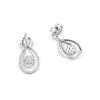 Boucles D'oreilles - LUXENTER - Isloth - Argent 925 - Plaqué Rhodium - Zircone Cubique