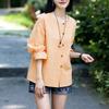 ZANZEA Women Casual Round Neck Long Sleeve Plaid Print Blouse