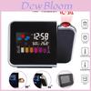 Led Projection Digital Alarm Clock Weather Thermometer Snooze Light Back
