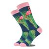 5 Pairs Novelty Funny Unisex Colorful Flamingo Pattern Crew Socks Hosiery for Everyday Wear School or Outdoor Activity