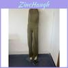 Streetwear-Jumpsuit für Damen mit Patchwork-Design und High-Waist-Passform
