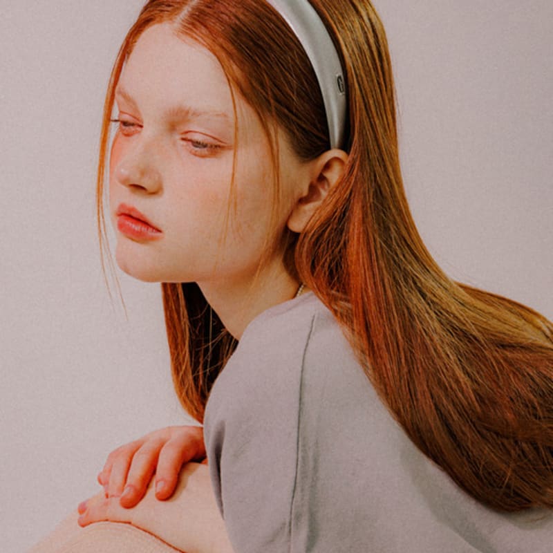 Mellotory einfacher glänzender Haarreif (Silber-)