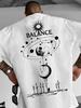 Star Pattern Printed Tshirt Trendy Street Style Fashionable Mens Clothing 100 Pure Cotton Suitable for Casual Outdoor Wear