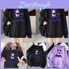 Kawaii Kuromi Hoodie Met Grunge Gothic Punk Cartoon Print Voor Harajuku Mode