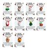 10 Sets Christmas Pocket Hug Gifts Mini Resin Positive Pocket Hug Token with Encouragement Card Emotional Gifts