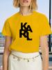 KARL Women's T-Shirt Letter Printing Short Sleeve Cotton Tees High Quality Luxury Brand T-shirt Summer Streetwear Y2k Tops