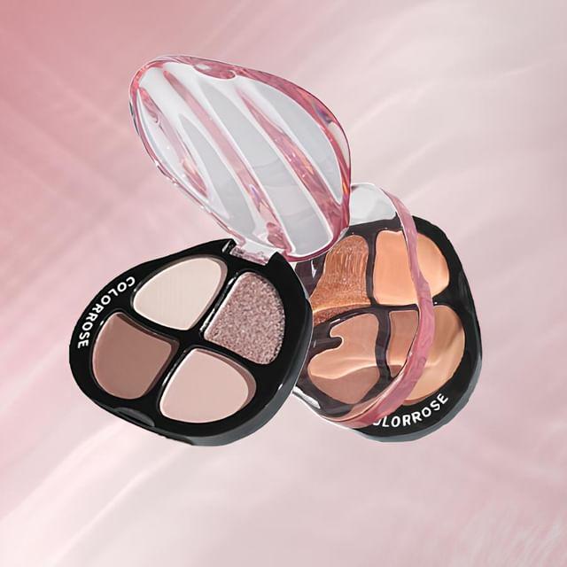 COLORROSE - Water Ripple 4-Color Pocket Eyeshadow Palette - 5 Types CR752 Roasted Chestnut - 6g