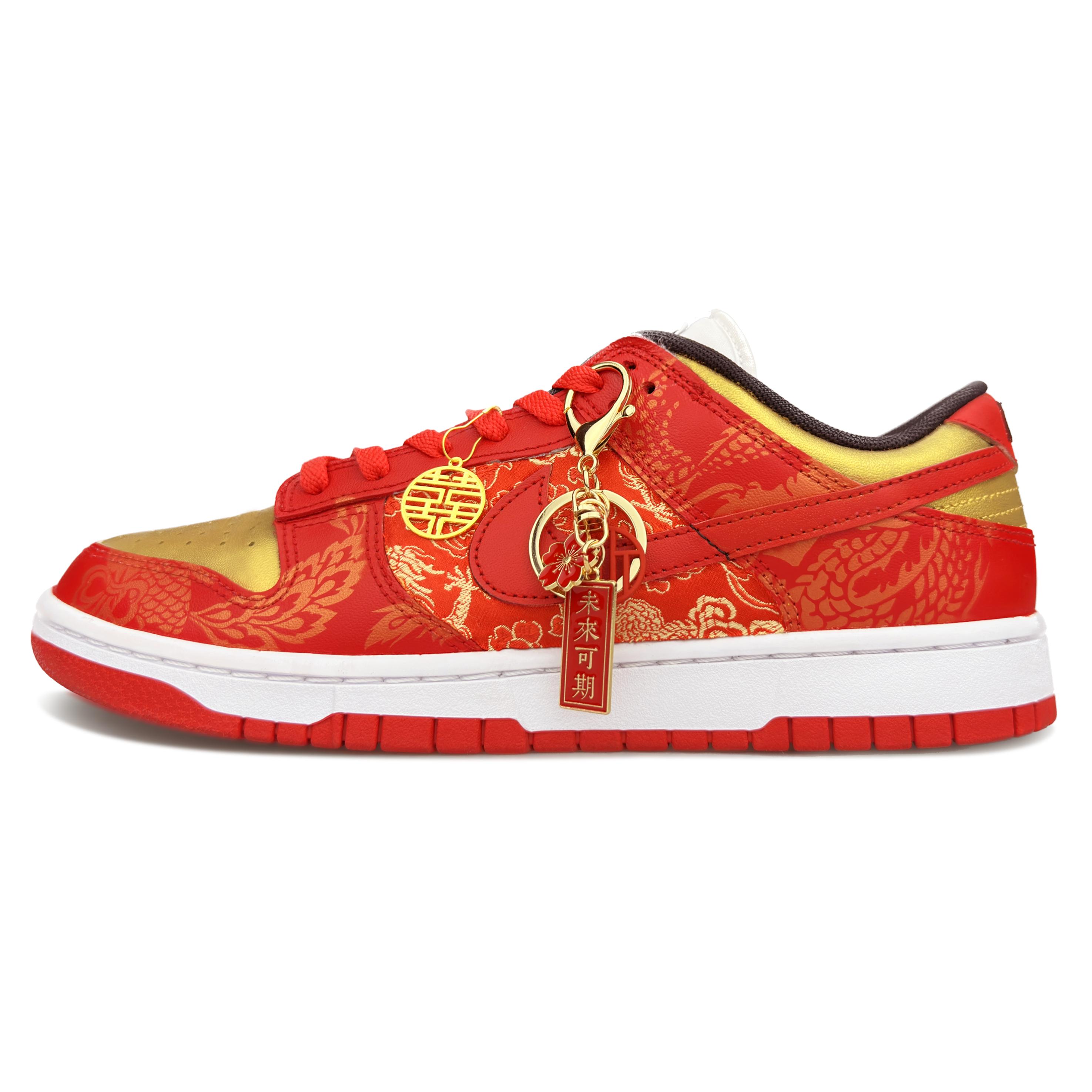 

Nike Dunk Low top Skateboard Shoes Unisex Gold Red FD9762-061(Team79-) 40.5