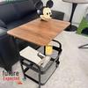Movable Side Table and Storage Rack for Living Room or Bedroom
