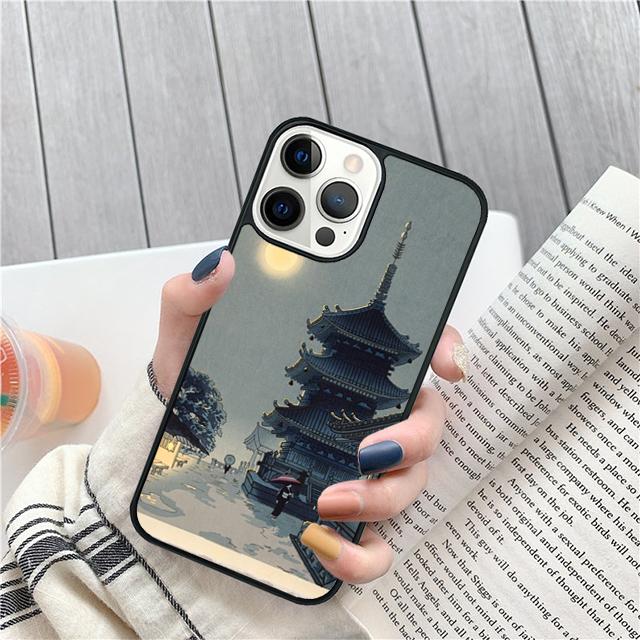 Ukiyo e Japanese style Art painting Cover For iPhone 17 Air 15 16 14 13 12 Pro Max 11 Pro Max Plus Phone Case Coque