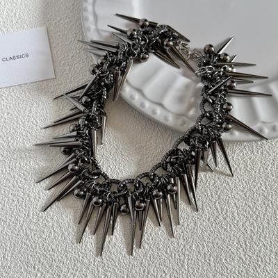 Punk Retro Thorn Thick Necklace Fashionable Men Women Choker Hip-Hop Personality Couple Jewelry Accessories Gift