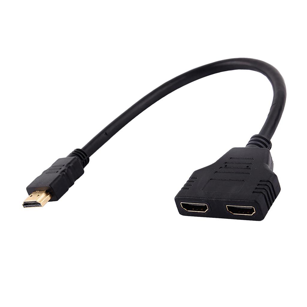 1080P High Definition Multimedia Interface Male To Dual High Definition Multimedia Interface Female 1 to 2 Way Splitter