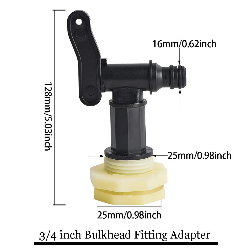 IBC Faucet Adapter S60 Quick Connector Hose Valve Connector For 1000 liter Ton Bucket Faucet Alloy Accessory