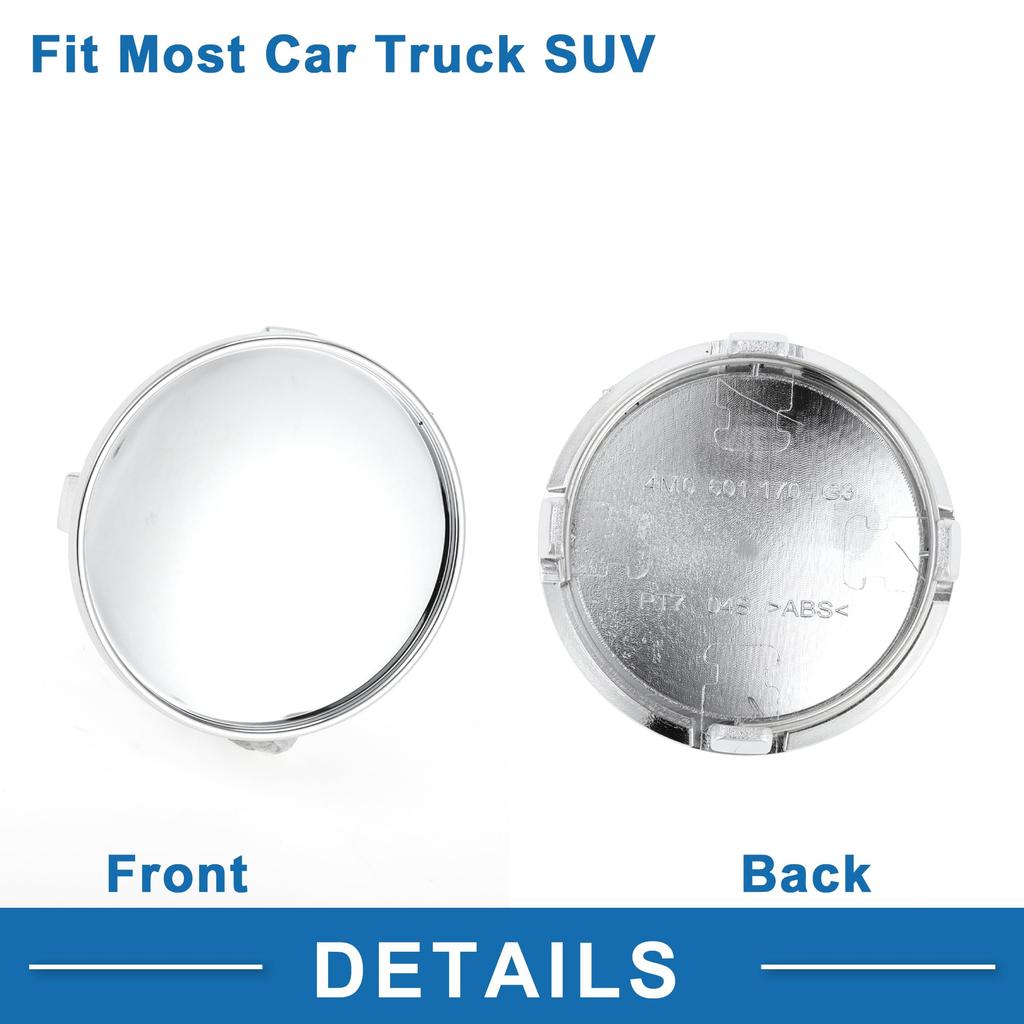 A ABSOPRO Universal Wheel Center Hub Cap Durable 61mm 2.40" Outside Diameter Vehicle Hub