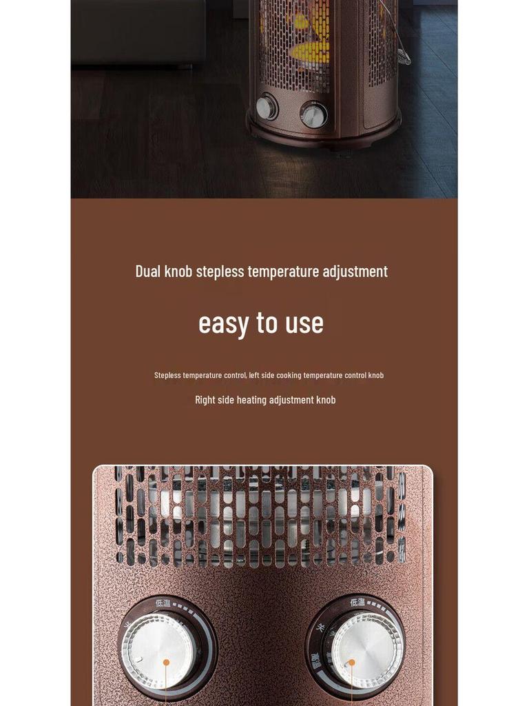 Multifunctional Energy-Saving Electric Heater Oven for Indoor Use