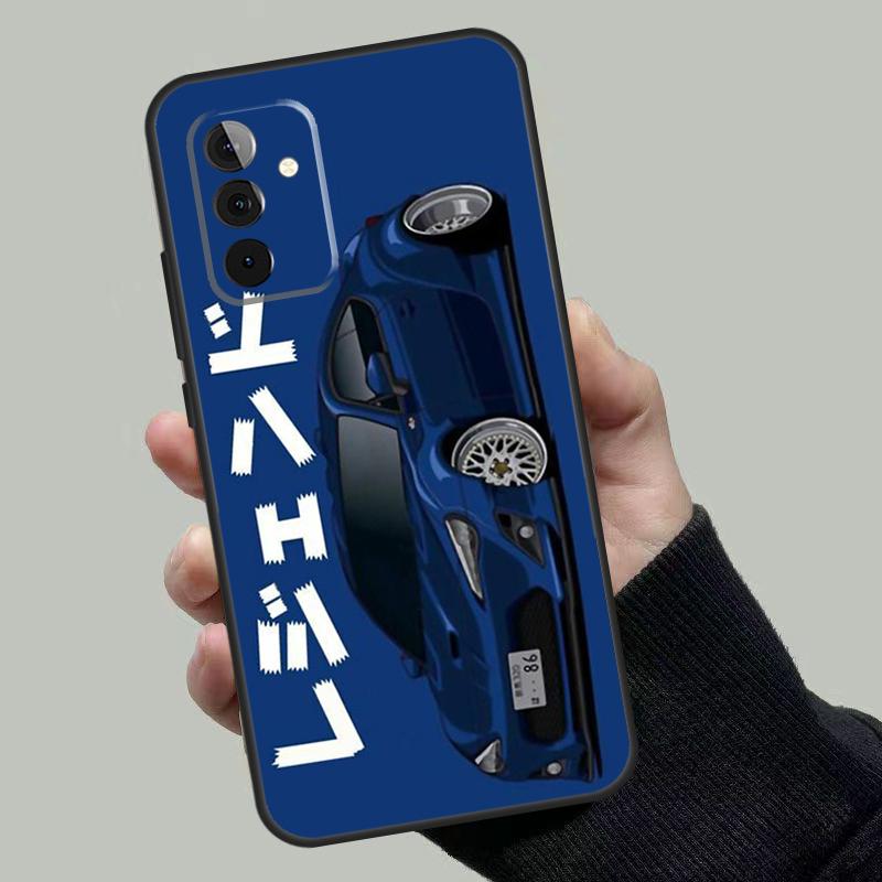 Tokyo JDM Drift Sport Car Case For Samsung Galaxy A06 A16 A26 A36 A56 A53 A32 A52 A33 A13 A55 A35 A15 A14 A34 A54 A17