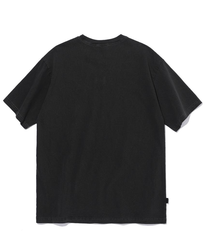 IFYOUWANT Distorted Pigment Tee Smoke Black