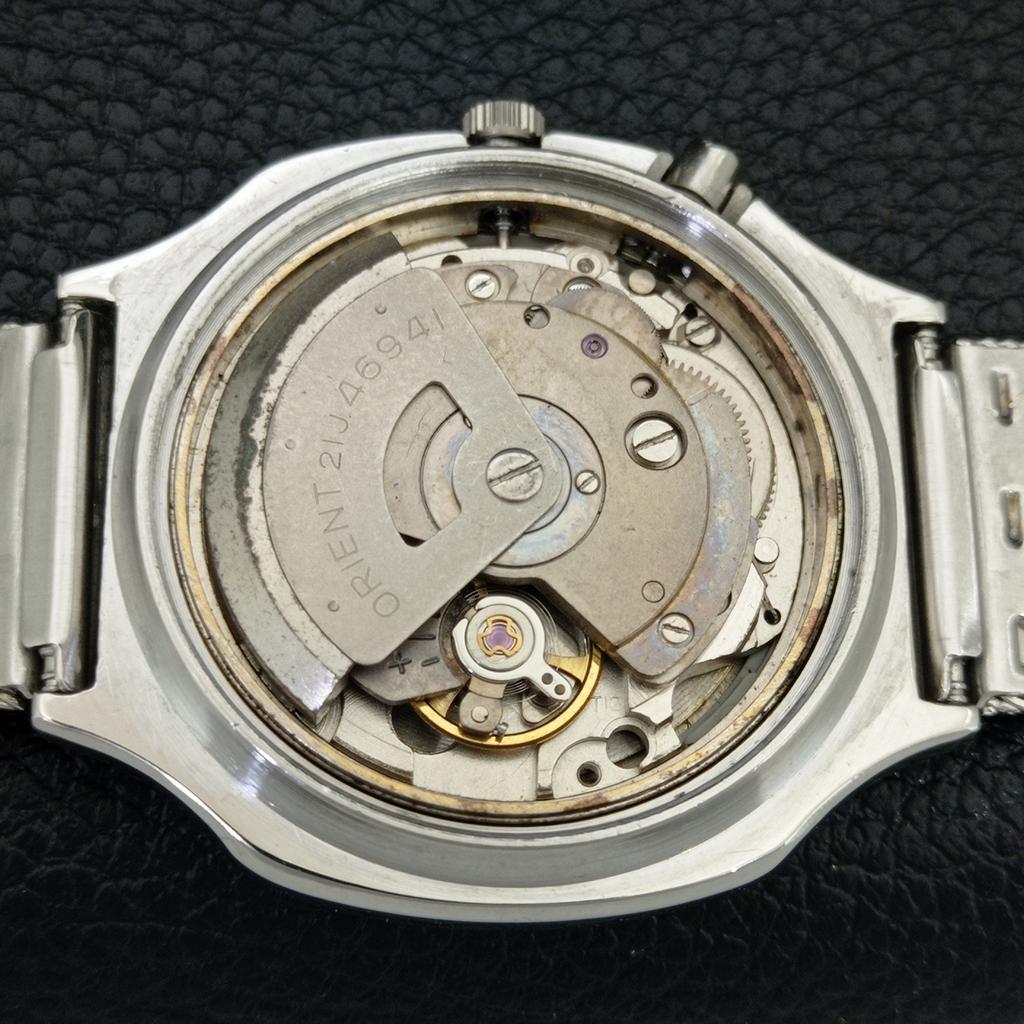 ORIENT AUTOMATIC JAPAN 46941 MENS VINTAGE WHITE COLOR DIAL WATCH a704848-1