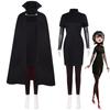 Mavis Cosplay Costume Black Cloak Full Set Kids Halloween Party Stage Wear