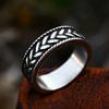 Bague en blé en acier inoxydable 316L vintage Mode Anneau à nœud celtique viking nordique pour hommes femmes Bijoux simples de fête Cadeau Vente en gros