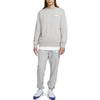 Nike Solid Color Embroidered Swoosh Drop Shoulder Crew Neck Sweatshirt Men Tops Dark-Grey FB7685-063