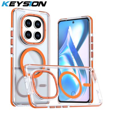 KEYSION Transparent Magnetic Case for MagSafe for Redmi Note 15 Pro 4G 5G Clear Shockproof Phone Cover for Redmi Note 15 Pro+ 5G