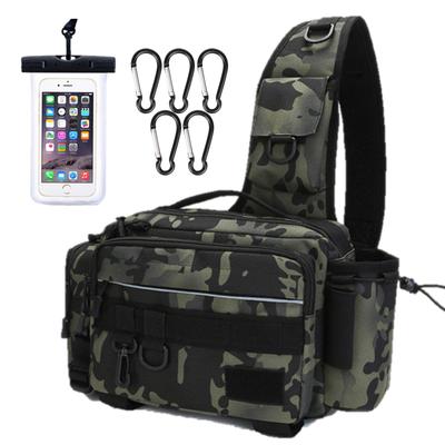 Fishing Shoulder Large Tackle Bag for Run and Gun Includes 5 Carabiners and a Waterproof Smartphone Case Nda-style Bag, Bag, Multifunctional,