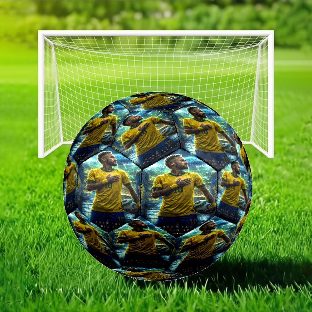 Big Stage Soccer Legend Soccer Ball Size 5 Soccer Ball, Machine-stitched, Soft and Comfortable, Suitable for Training and Matches Fan Gift