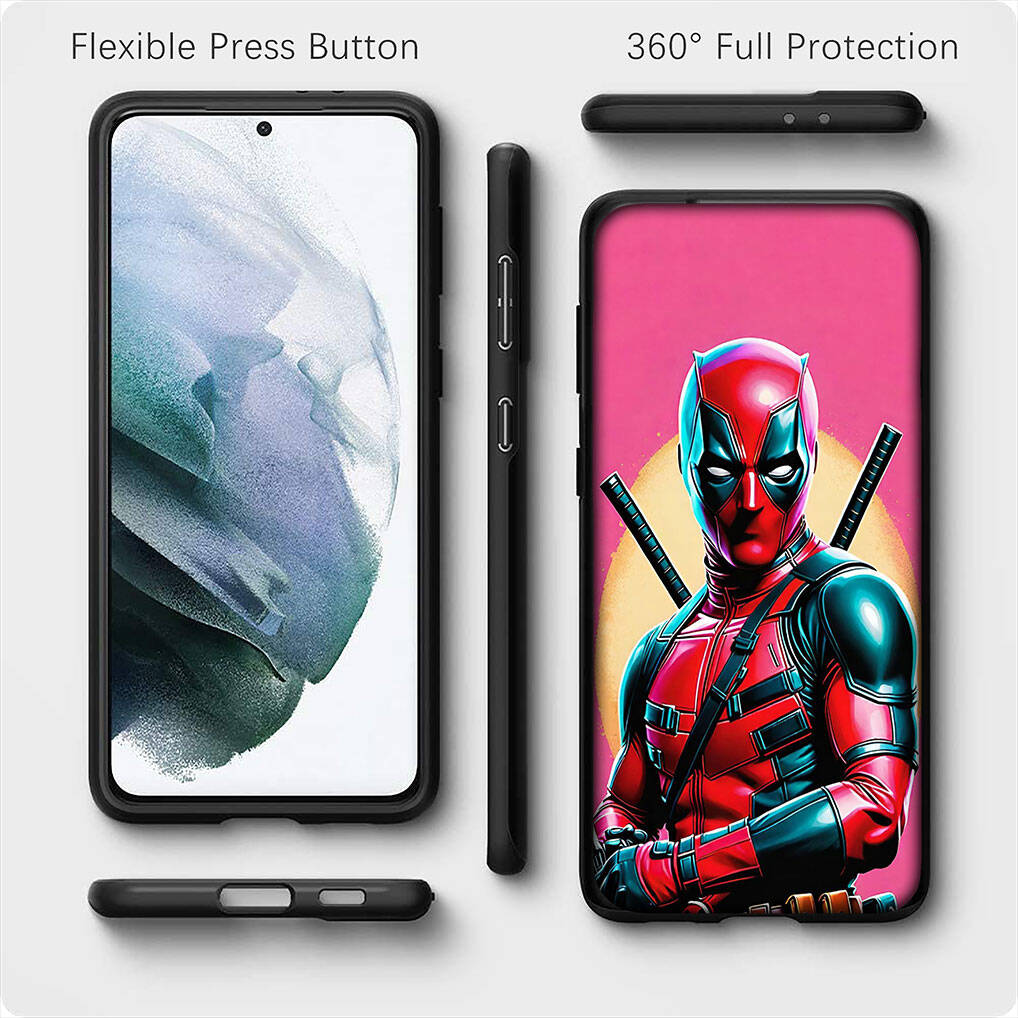 for iPhone 17 16 15 Xiaomi Poco F7 F8 X7 X6 C85 C75 C71 M8 Redmi Note 14 13 12 11 Pro Max 14C 13C 15C A3 A4 Case Anime Deadpool Marvel Wolverine Cover