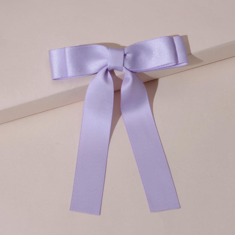 Lystrfac Vintage Schwarzes Samt Schleife Haarspangen für Frauen Langes Band Haarnadel Einfache Top-Klammer Damen Haarklammern Haaraccessoires