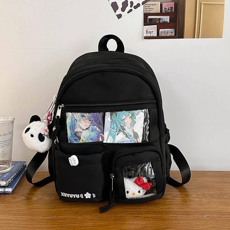 School bag Japanese two-dimensional girl pain bag backpack high value ins college large-capacity backpack college student backpack