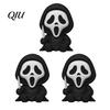 Halloween Decorative Item Mini Screaming Skeleton Figurine, 3D Printed Collectible Black And White Spooky Gift Ornament, Creepy Statue for Desktop