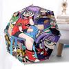 1pc Outdoor Umbrella with Arale and Anime Characters - Automatic Opening/Closing, Portable 3-Fold Design, 8-Rib Iron Frame - Perfect Gift for Fan