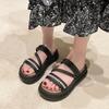 New Slippers Women's Summer Fashion Pearl Thick Bottom Two Wear Beach Cool Slippers Women