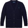 Polo Cable Knit Cotton V-Neck Cardigan Kids Sweaters 313950765-005