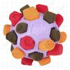 Interactive Sniffing Mat Toy With Hollow Treat Dispensing Ball Dogs Cats TPR Rubber Chew 14cm