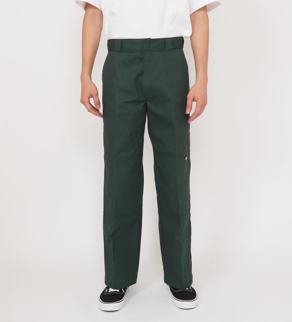 Dickies Double Knee Work Pants Loose Fit 85283 Hunter Green 30 32